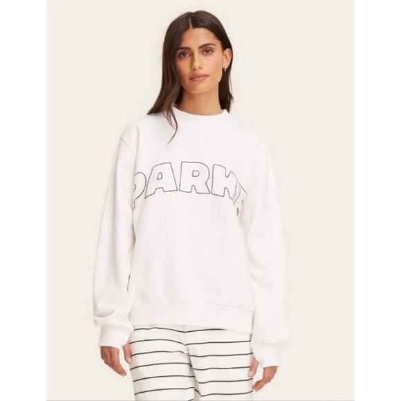 Parke x Target Tops - Parke x Target cream French terry cotton mockneck pullover sweatshirt NWT